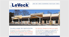 Desktop Screenshot of leveckconstruction.com